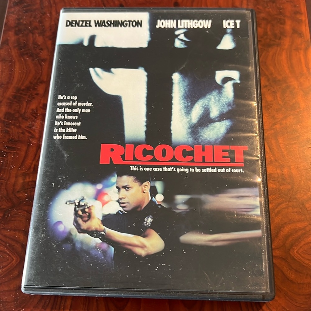 Assorted movies 3/$10 “Ricochet” starring Denzel Washington and John Lithgow ￼
